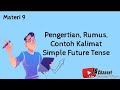 Materi 9 🔵Pengertian, Rumus, Contoh Kalimat Simple Future Tense🔵