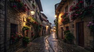 Rain Sounds in an Old European Village - Sleep, Study, Relax