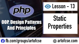 Object-Oriented PHP Bangla Tutorial - 13 static properties