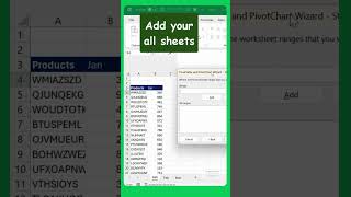 Pivot table Trick | Save your hours of time | Combine Sheet in Pivot table #exceltips