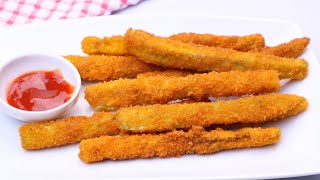 Crispy Eggplant fingers | Fried Eggplant Sticks Recipe | Recipe4U