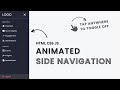 Create Animated Sidebar using HTML CSS JS | Navigation Bar