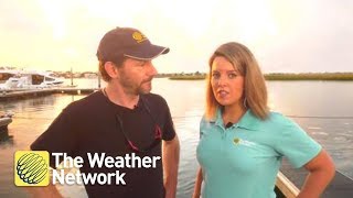 Checking in LIVE with our storm chasers preparing for hurricane Florence