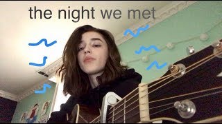 the night we met (cover)