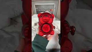 When words aren’t enough, let this rose speak 💘 #TeddyBear #RomanticGift #ForeverRose