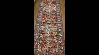 U'Artlines Washable Boho Area Rug - Rust \u0026 Teal