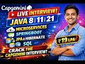 🔔 Capgemini Java Developer LIVE Real Interview | Spring Boot | Microservices | JPA | Hibernate