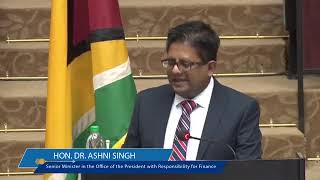Budget 2022 presentation by Finance Minister Dr Ashni Singh January 26th 2022