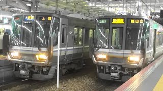 JR西日本223系の快速姫路方面上郡行きと丹波路快速篠山口行き 大阪駅