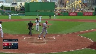 CIN@PIT: Heisey's homer gives Reds lead in the 9th