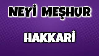 HAKKARİ'nin Neyi Meşhur - Nesi Meşhur Türkiye