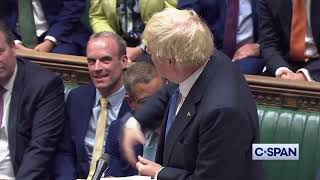 British Prime Minister Boris Johnson: "Hasta la vista, baby!"