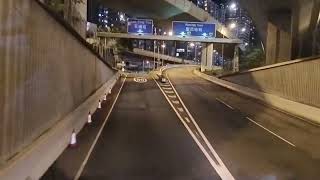 Bus Journey Through Hong Kong's Western Harbour Tunnel巴士穿越香港西區海底隧道香港の西区海底トンネルを通るバス서구 해저 터널을지나는 홍콩 버스