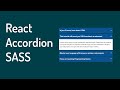 React Accordion Tutorial | ReactJS SASS