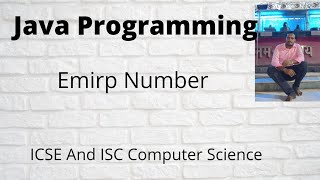 Emirp number program in Java || Twisted Prime Number In Java (Hindi)