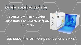 SUNLU UV Resin Curing Light Box: For SLA/DLP/LCD 3D Resin