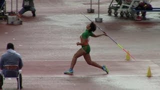 長麻尋 52m32 2位 少年 女子やり投げ いわて国体陸上2016