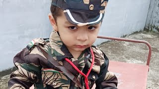 🇮🇳 A cute army boy ||Hum Chote Chote bacche hain| 🇮🇳#Patriotic# songs #in Hindi/