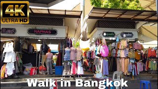 EP.122 [4K walking tour Thailand 🇹🇭 ] fashion market at Victory Monument , Bangkok