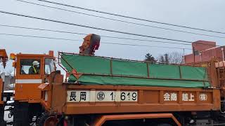 21年1月24日上越市高田一斉雪下ろし　上越大通り南本町2丁目付近の排雪の様子Part ４