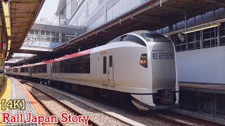 NARITA EXPRESS E259 series at Shinagawa Station, April 2024