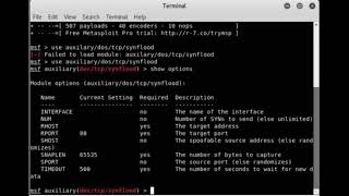 SYN Flooding Attack Using Metasploit | Dos-DDoS