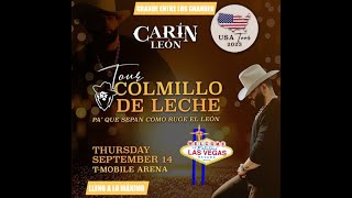 Carin Leon lleno a lo maximo el t mobile arena gira colmillo de leche tour USA 2023 Las Vegas Nevada