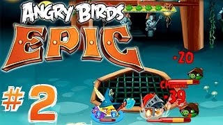 Let's Play Angry Birds Epic #2 - Hats, Banana Juice, Crafting, Magic Items