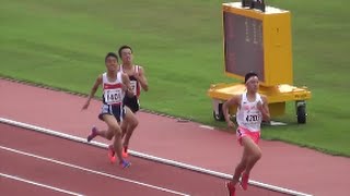 全国中学陸上2016 男子1500m予選1組