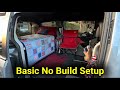 Simple Caravan Camper | Basic No Build Setup | Clutter Free Van Camping | #vancamper #clutterfree