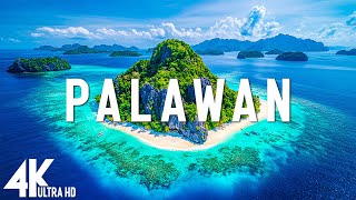 FLYING OVER PALAWAN IN 4K UHD • Stunning Aerial Footage, Scenic Relaxation Film with Calming Music