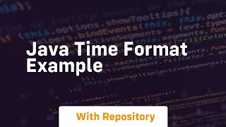 java time format example