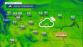 Mostly cloudy and mild with little to no wind on Wednesday!