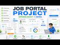 💼🚀Job Portal Project Using Spring Boot + Hibernate + MERN Stack | Full Stack Real-World Project Live