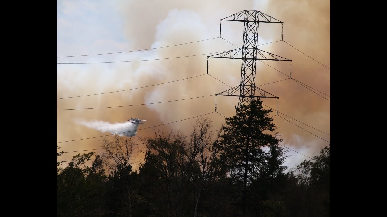 Huge Fire Rages At Burns Bog In Delta, B.C. - YouTube