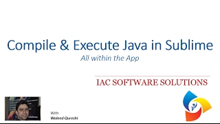 Compile and Execute your Java Programs within Sublime Text 3