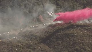 Hamlet Fire | Crews battle a brush fire in East San Diego County