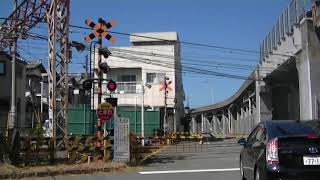 00119　ＪＲ西日本紀勢本線の踏切　和歌山国道高架下の南海和歌山市駅の近くの北側の踏切