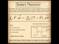 Stoke*s Theorem...#shorts ...