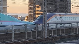 2023/10/24  武蔵浦和駅をe8系がe5系と連結し通過