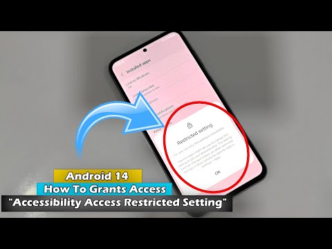 Android 14 Cómo otorgar acceso a "Configuración de acceso restringido de accesibilidad" a cualquier aplicación