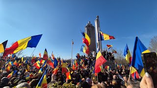 „Marea Horă a Unirii Neamului” Călin Georgescu 150.000 de oameni au luat parte Horă Unirii București