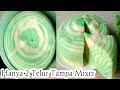 BOLU KUKUS ZEBRA PANDAN HANYA 2 TELUR TAMPA MIXER | Marmer Cake