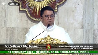 QUIAPO CHURCH LIVE TV MASS TODAY 12:15 PM FEBRUARY 10, 2025 MONDAY