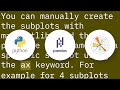 How to plot multiple dataframes in subplots