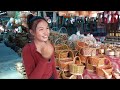 สาวลาว ตลาดนัด ด่านพรมแดน ไทย ลาว เปิด จันทร์ พุธ ศุกร์ สินค้าพื้นบ้าน อาหารพื้นบ้าน