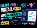 First React Project Setup using Vite & Tailwind CSS