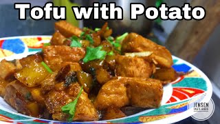 Tofu with potato recipe | Tofu recipe | Filipino food | We invented a very delicious dish