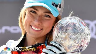 Mikaela Shiffrin wins first super-G crystal globe, continuing incredible ski season | NBC Sports