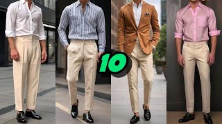 10 CAMISAS para combinar con PANTALÓN BEIGE para hombre